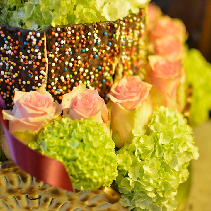 le matzot en etage création originale signée reflets fleurs livraison dans la journée