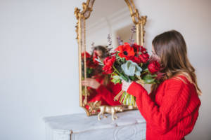 Red Naomi bouquet de fleurs à livrer dans toute la France pour la saint valentin.