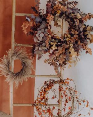 Couronne-eucalyptus-mischanthus-automne-reflets-fleurs-novembre