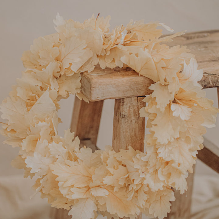 couronne fleurs séchées