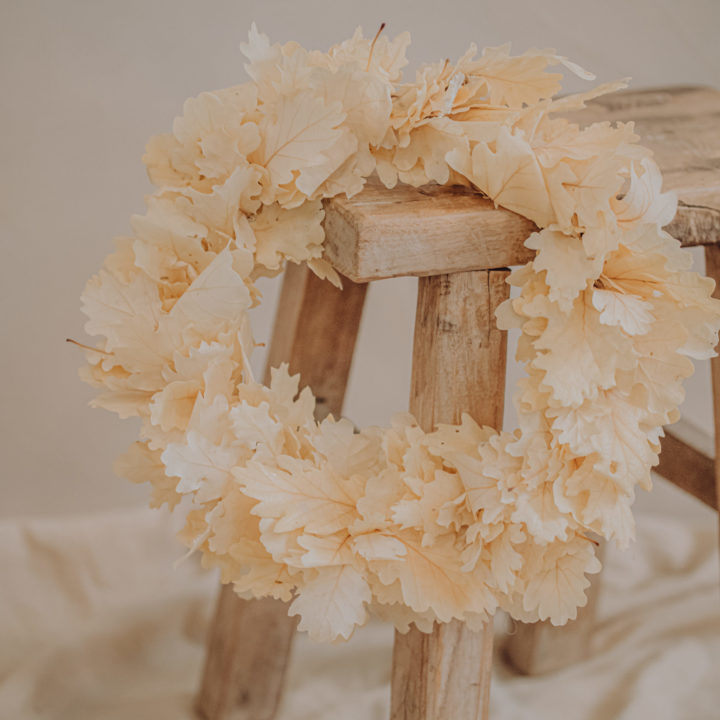 couronne fleurs séchées