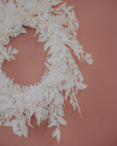 couronne murale fleurs séchées