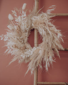 couronne fleurs séchées
