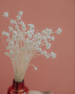 bouquet dried flowers countryside decoration