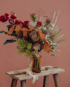 bouquet of Bohemian flowers
