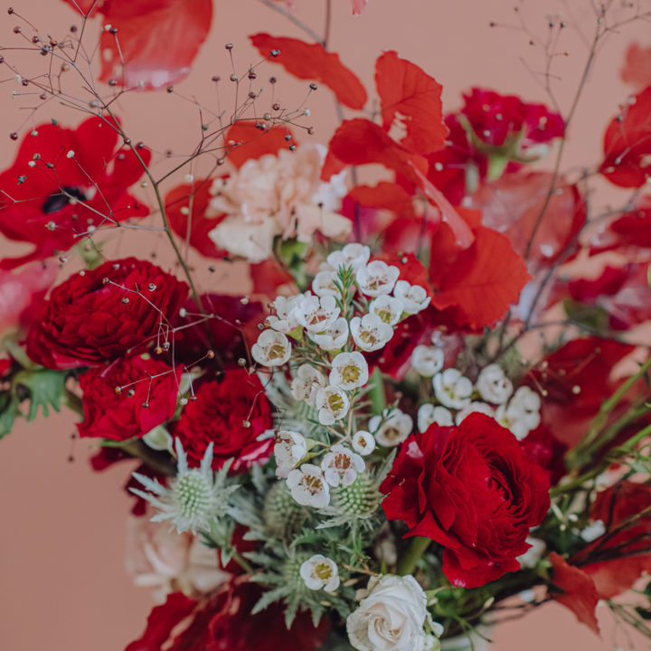 bouquet fleurs saint valentin