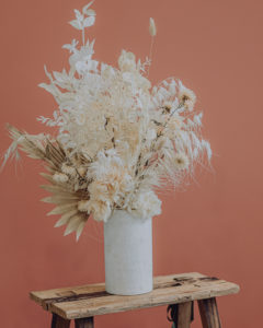 bouquet fleurs séchées pampa