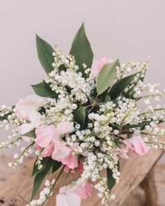 Delivery bouquet of muguet