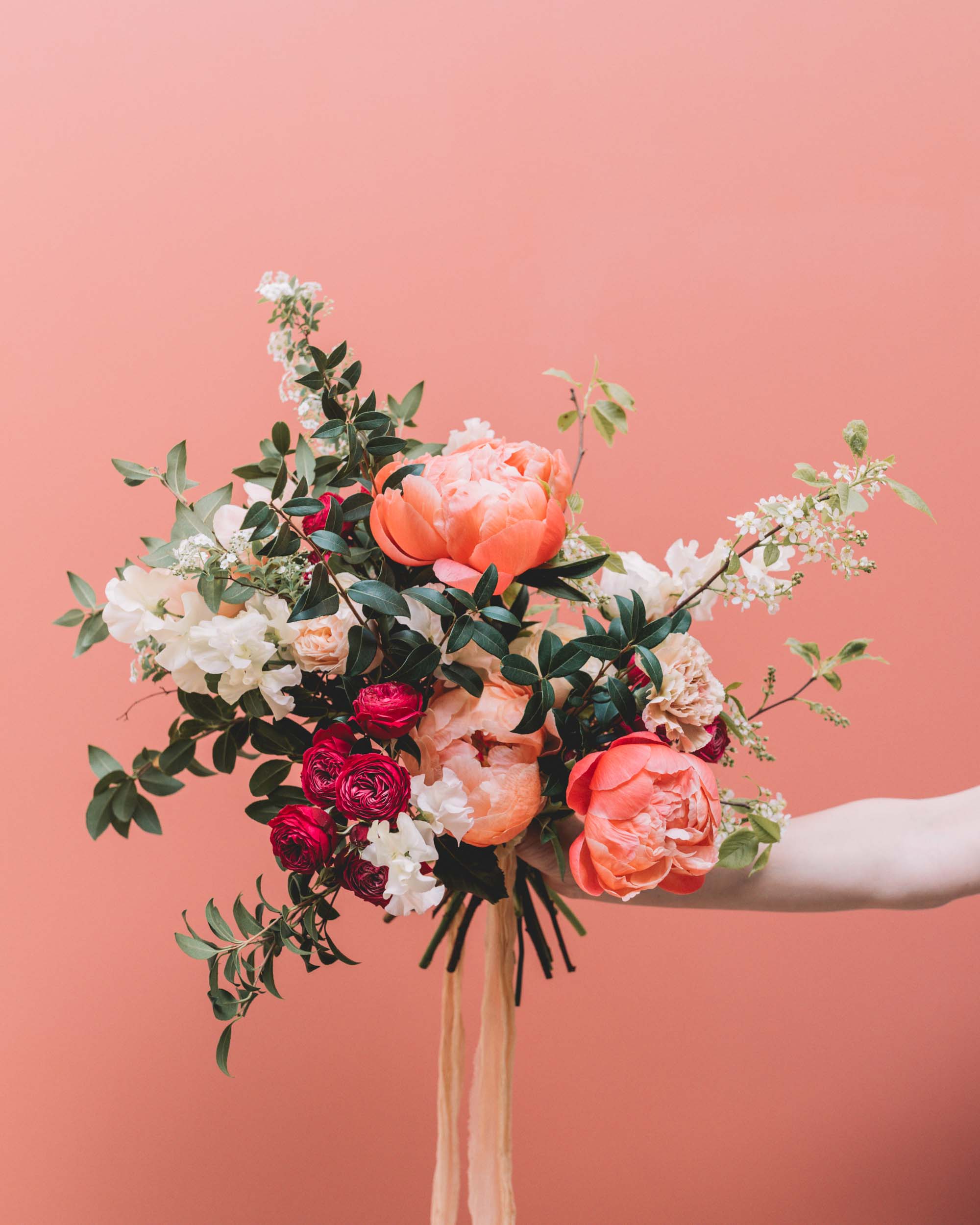 N 39 Bouquet de fleurs Printemps orang Reflets N 39 Bouquet de fleurs Printemps orang Reflets